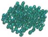 100 6mm Transparent Blue Zircon AB Round Glass Beads